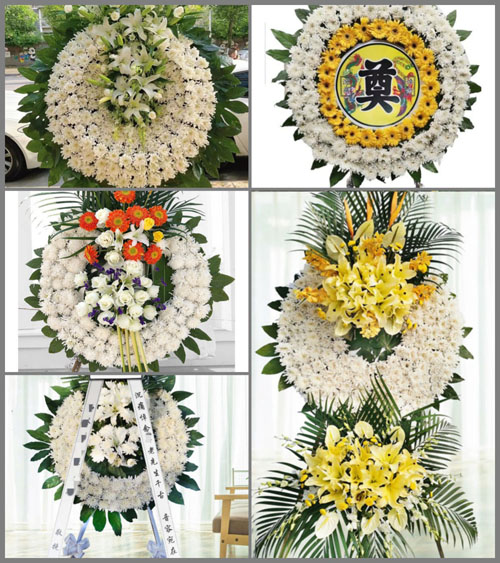 山西运城稷山县化峪镇梁村村花圈速递